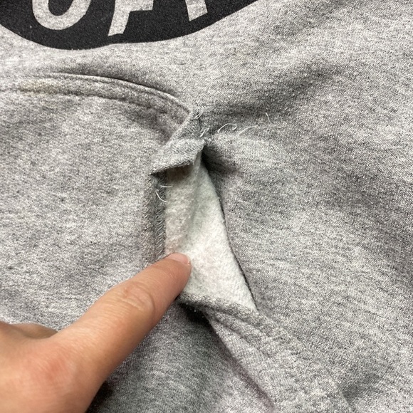 Gildan I love Guns And Coffee Grey Hooded Sweatshirt Size Medium - Picture 10 of 15